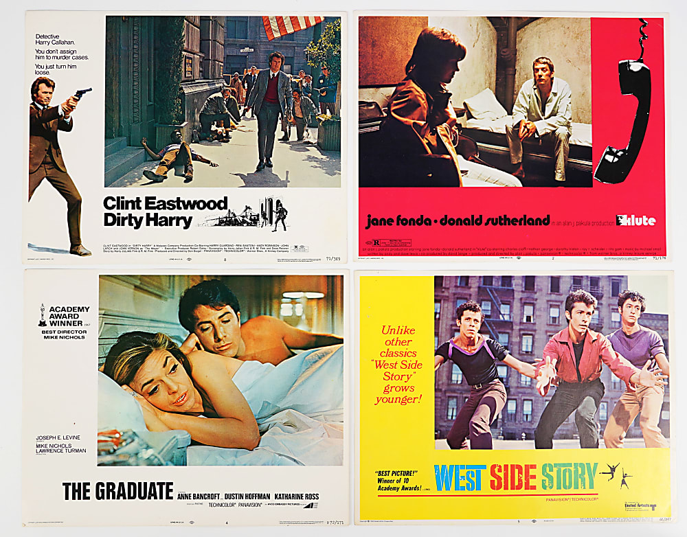 1960s-1970s Movie Lobby Cards (74) Including (2) Complete Sets