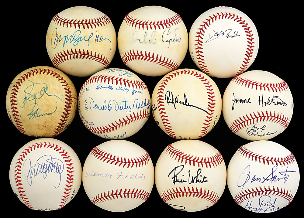 Single-Signed/Multi-Signed Baseballs (20) with (3) Willie Mays & Bash Brothers