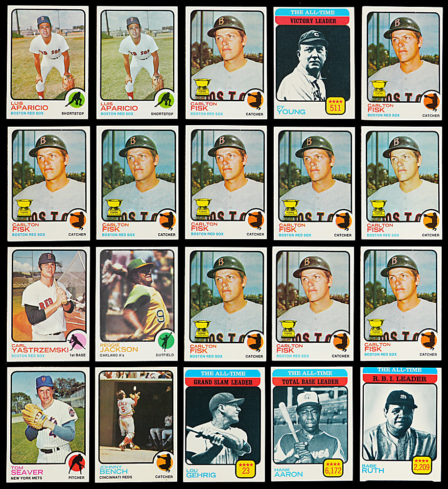 1973 Topps Collection (1,600+) with #1-528 Low Number Set & Many Hall of Famers – Sharp!