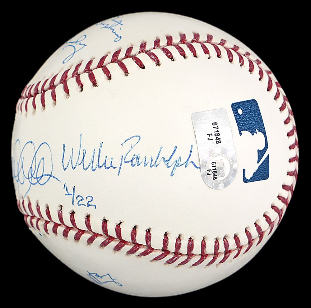 New York Yankee Captains Limited-Edition Multi-Signed OML/Selig Baseball with (5) Signatures Including Derek Jeter - Steiner COA & MLB Hologram