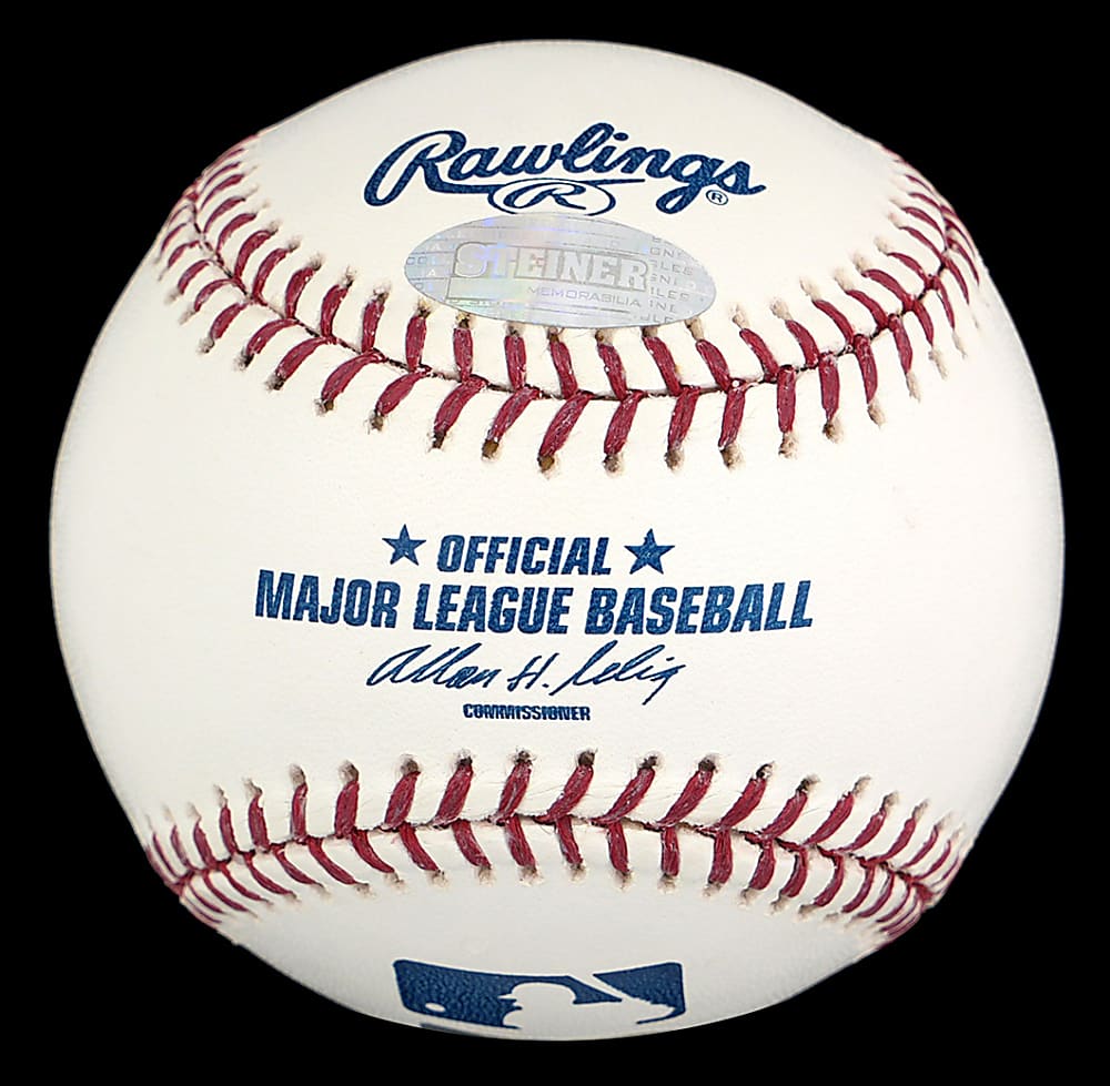 New York Yankee Captains Limited-Edition Multi-Signed OML/Selig Baseball with (5) Signatures Including Derek Jeter - Steiner COA & MLB Hologram