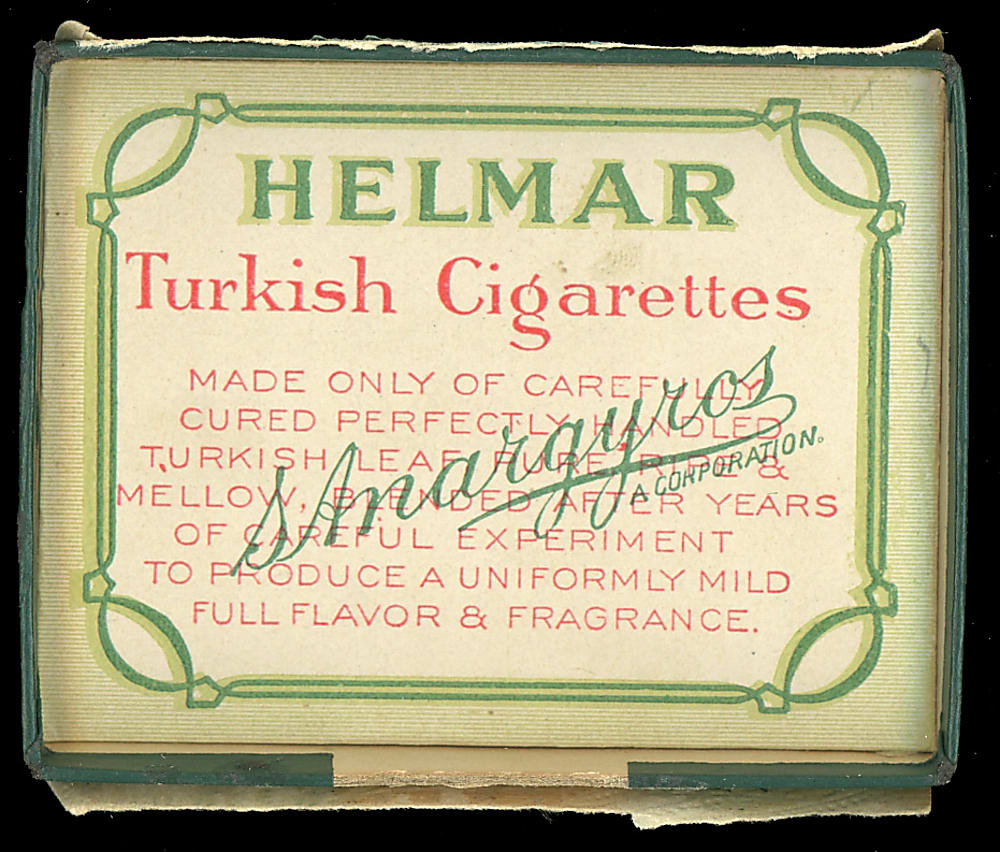 1911 T69 Helmar Historic Homes Near-Complete Set (49/50) with Original Turkish Cigarettes Box