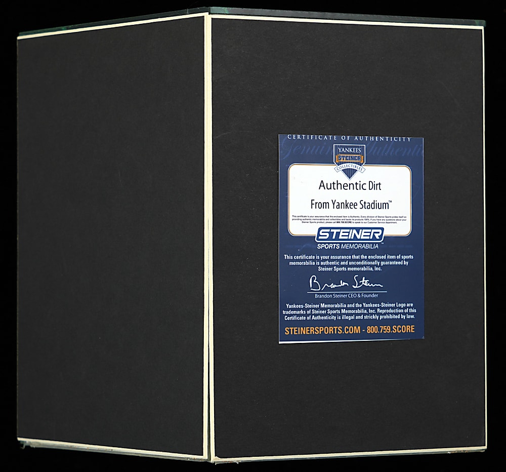 2010 Derek Jeter & Mariano Rivera Single-Signed Game Used Baseballs Pair with Game-Used Yankee Stadium Dirt Display Case - Steiner & MLB Holograms