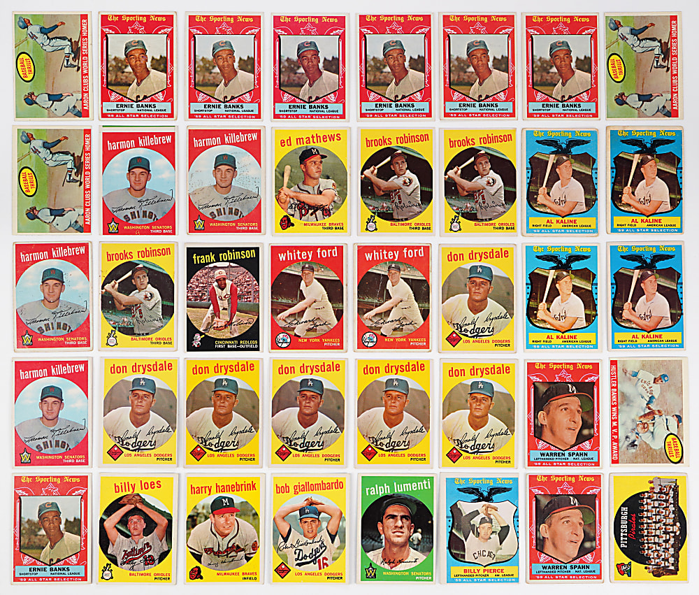 1959 Topps Hoard (2,450+) with 180+ Hall of Famers & 150+ High Numbers