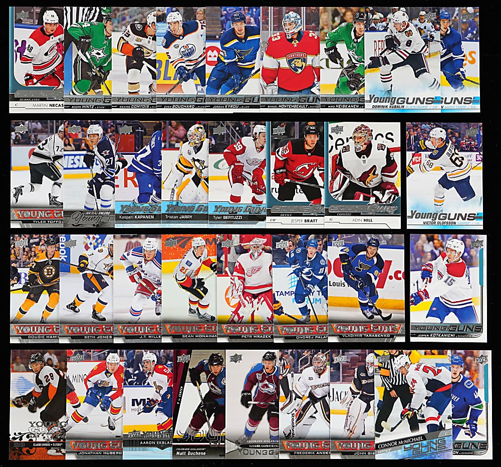 2005-2020 Upper Deck Hockey Young Guns Hockey Collection (43) Different with Kucherov, Larkin & Tkachuk
