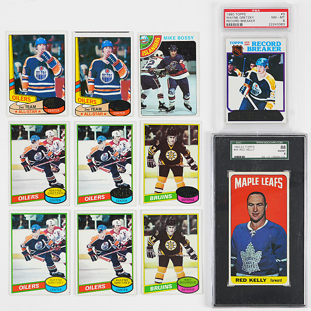 1964-1981 Hockey Star Collection (33) with (10) Wayne Gretzky & (2) Graded