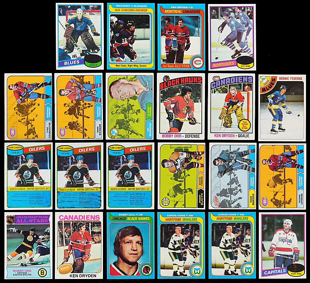 1964-1981 Hockey Star Collection (33) with (10) Wayne Gretzky & (2) Graded