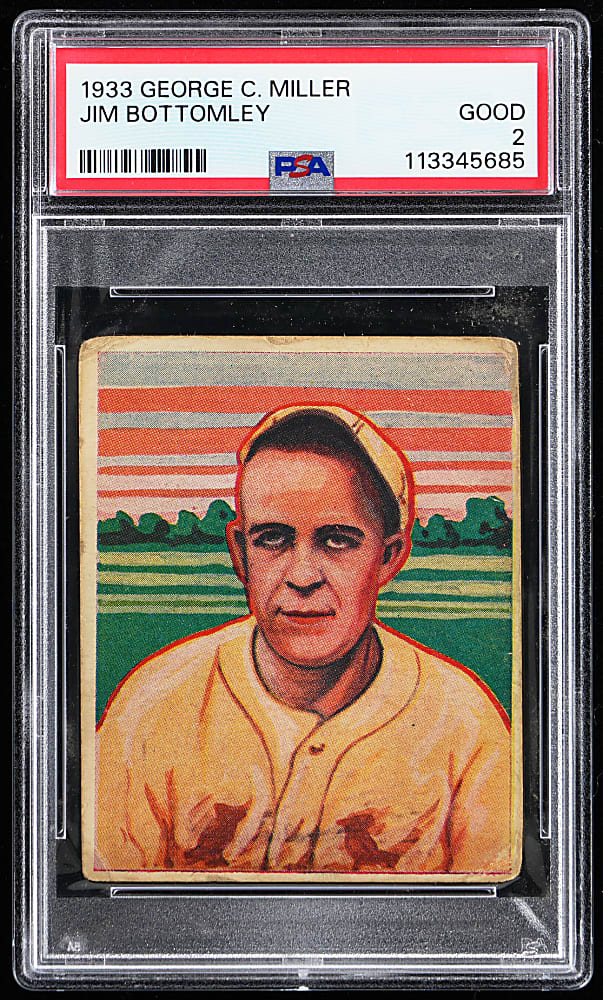 1933 R300 George C. Miller Jim Bottomley PSA GOOD 2