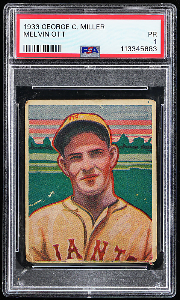 1933 R300 George C. Miller Mel Ott PSA POOR 1