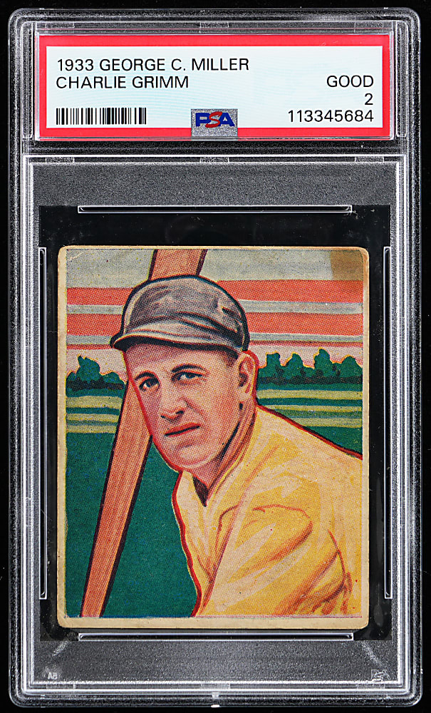 1933 R300 George C. Miller Charlie Grimm PSA GOOD 2