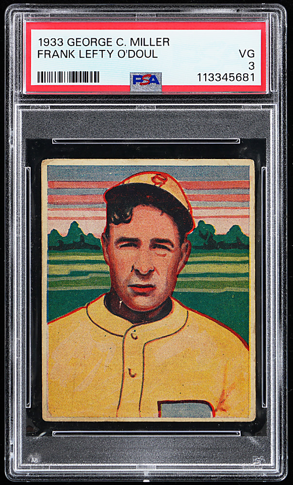 1933 R300 George C. Miller Frank Lefty O'Doul PSA VG 3