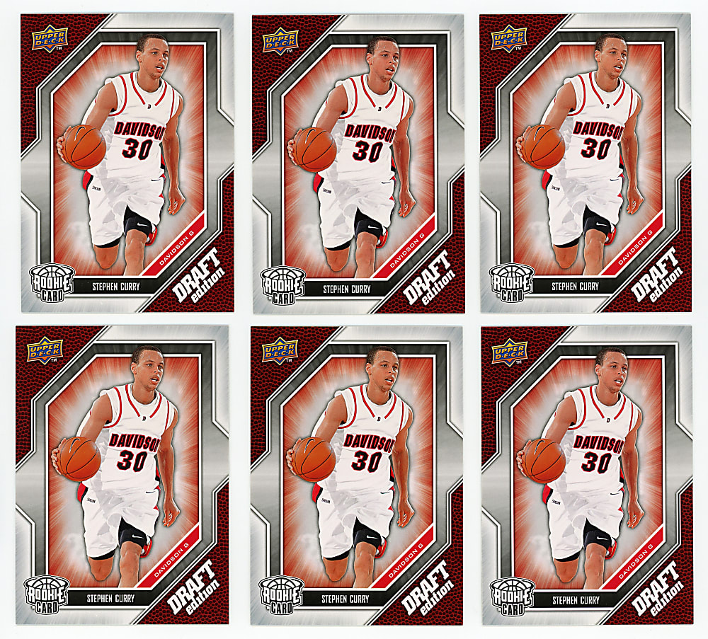 2009-2010 Upper Deck Draft Edition Basketball #34 Stephen Curry Rookie Collection (6)