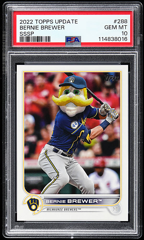 2022 Topps Update #288 "Bernie Brewer" Super Shortprint PSA GEM MINT 10