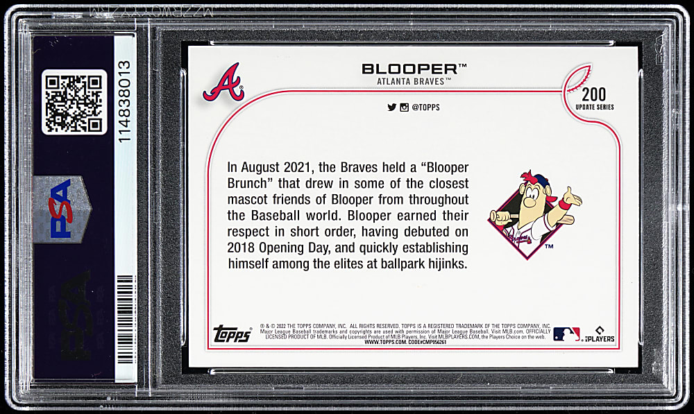 2022 Topps Update #200 "Blooper" Super Shortprint PSA NM 7