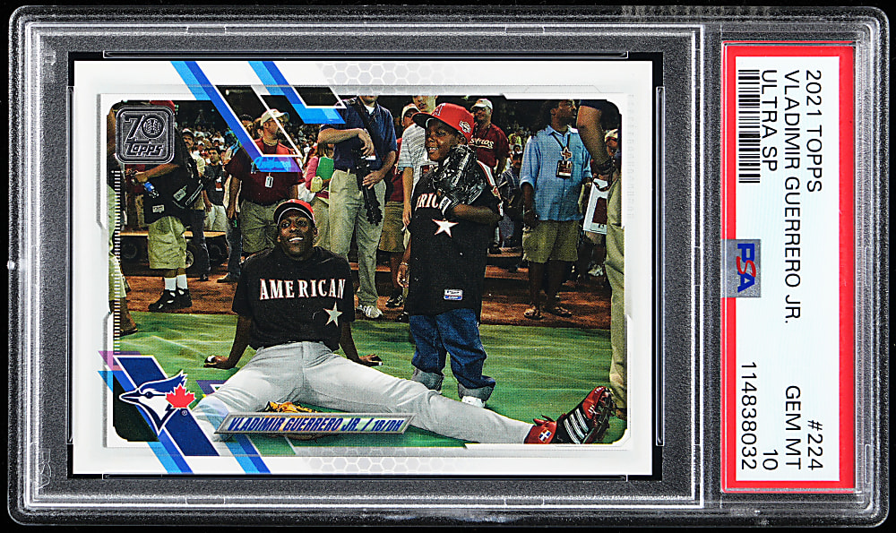 2021 Topps #224 Vladimir Guerrero Jr. Ultra Short Print PSA GEM MINT 10