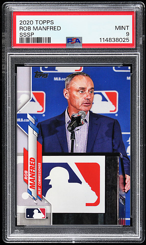 2020 Topps Series One Rob Manfred Super Shortprint PSA MINT 9