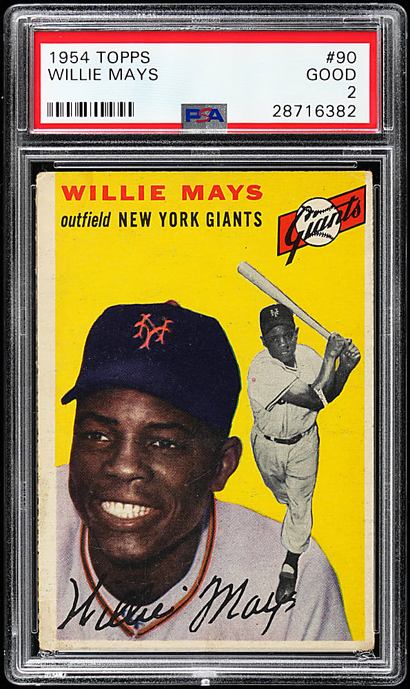 1954 Topps #90 Willie Mays PSA GOOD 2