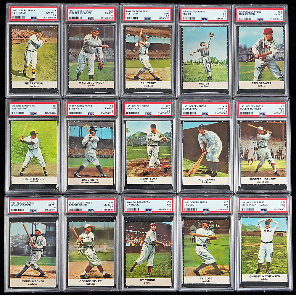 1961 Golden Press Complete PSA Graded Set (33)