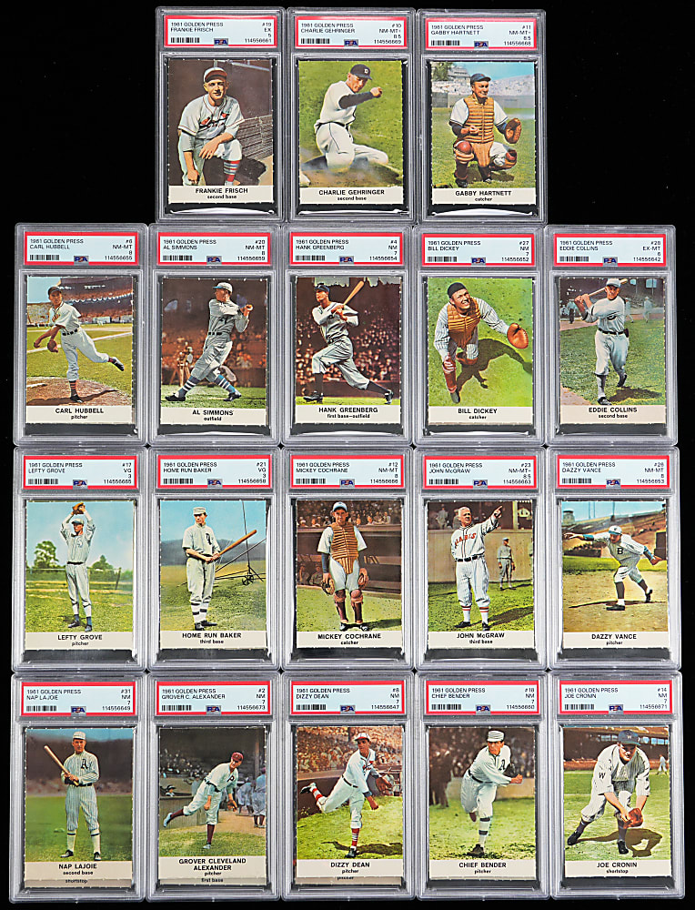 1961 Golden Press Complete PSA Graded Set (33)