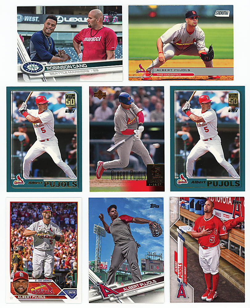 2001-Present Albert Pujols Player Collection (181) with Rookies, Shortprints & Super Shortprints