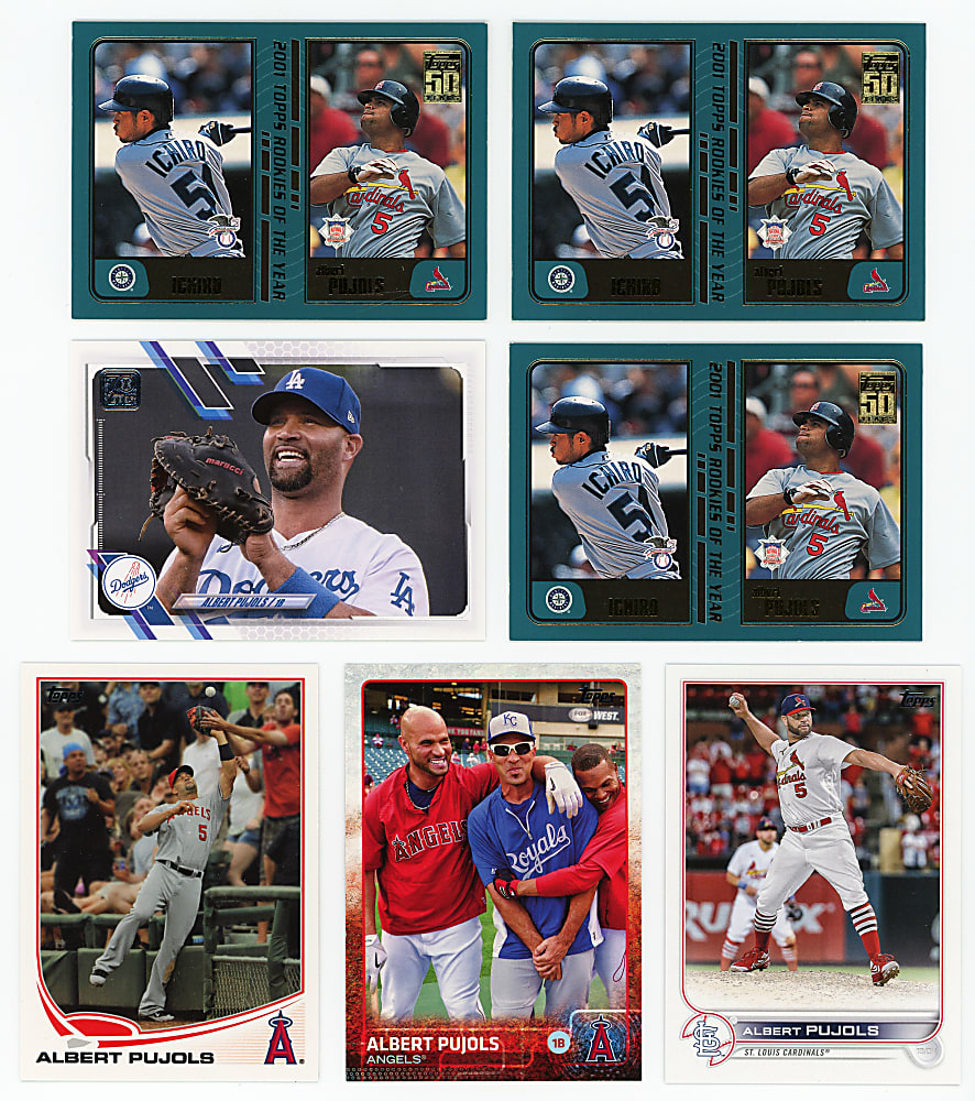 2001-Present Albert Pujols Player Collection (181) with Rookies, Shortprints & Super Shortprints