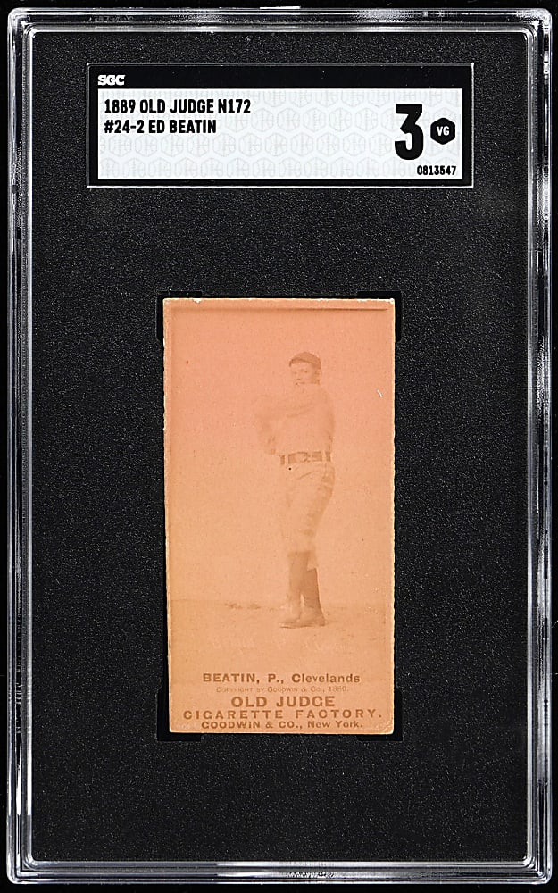 1889 N172 Old Judge Ed Beatin SGC VG 3