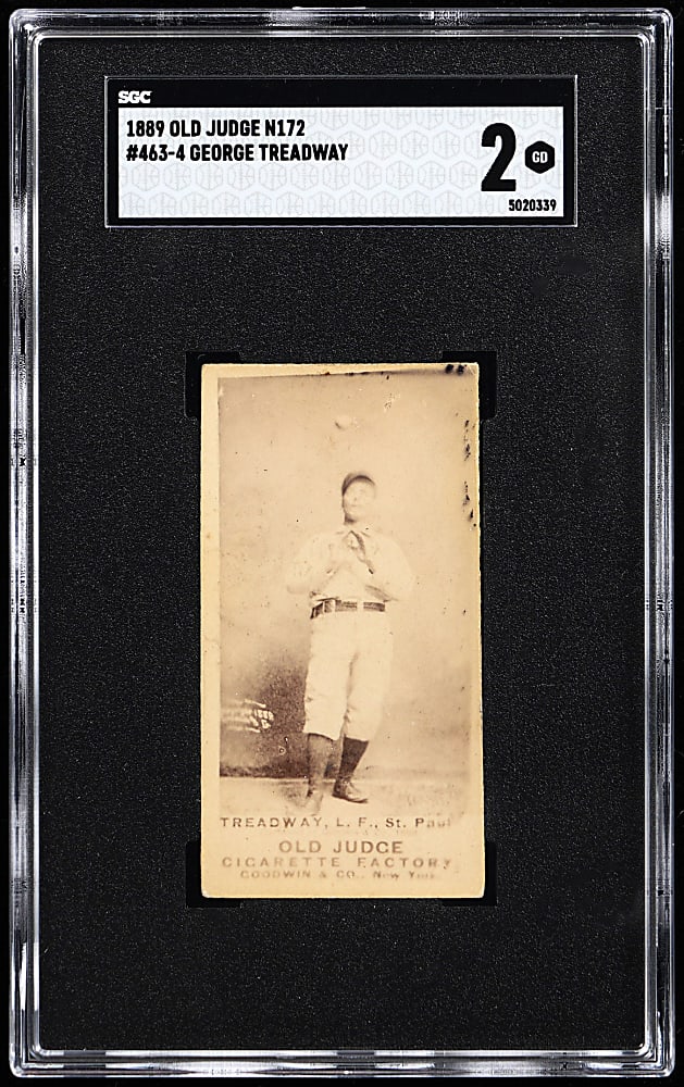 1889 N172 Old Judge George Treadway SGC GOOD 2