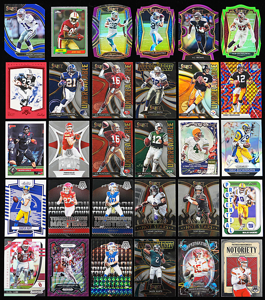 Mostly Post-2020s Football Singles Collection (8,250+) with Several Superstars (750+) Modern Inserts
