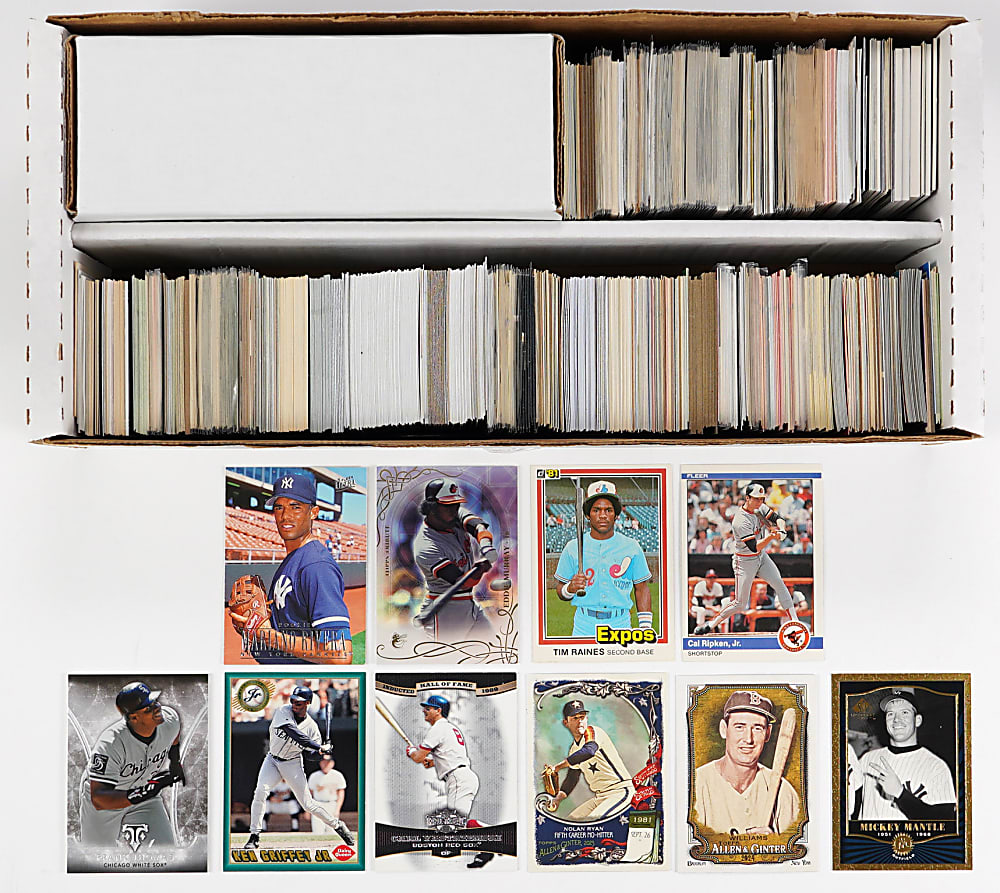 1980-Present Baseball Hall of Fame Singles Collection (3,800+) with Several Rookies & Inserts