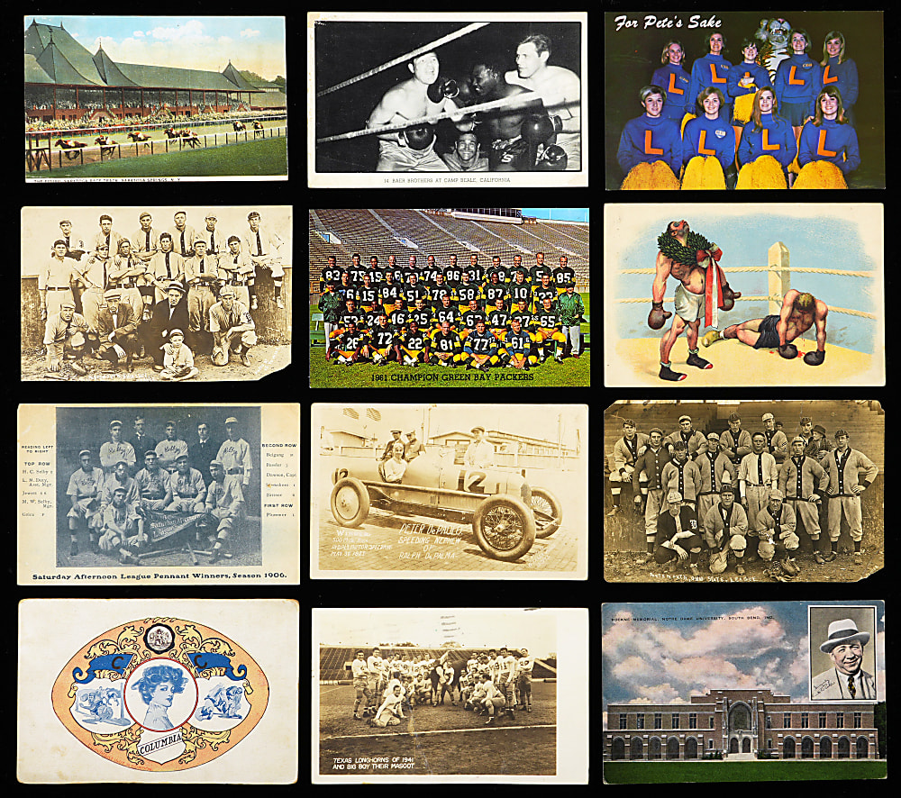 1900s to 1970s Multi-Sport Postcards (72) Assorted