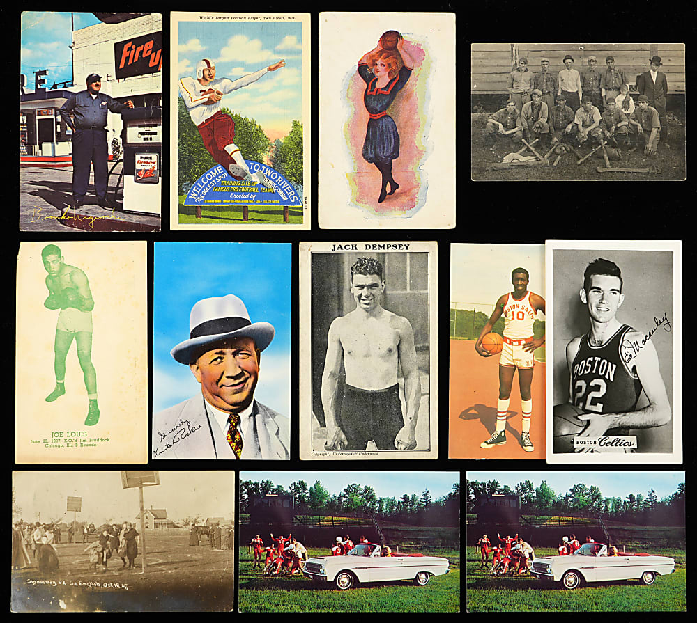1900s to 1970s Multi-Sport Postcards (72) Assorted