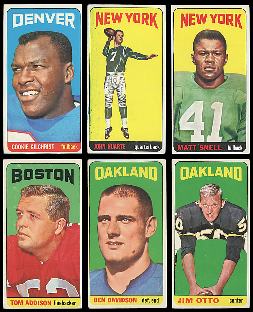 1965 Topps Football Near Set (162/176)