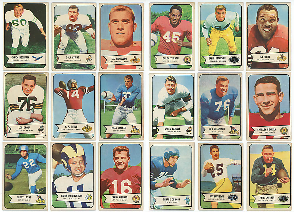 1954 Bowman Football Near Set (125/128)