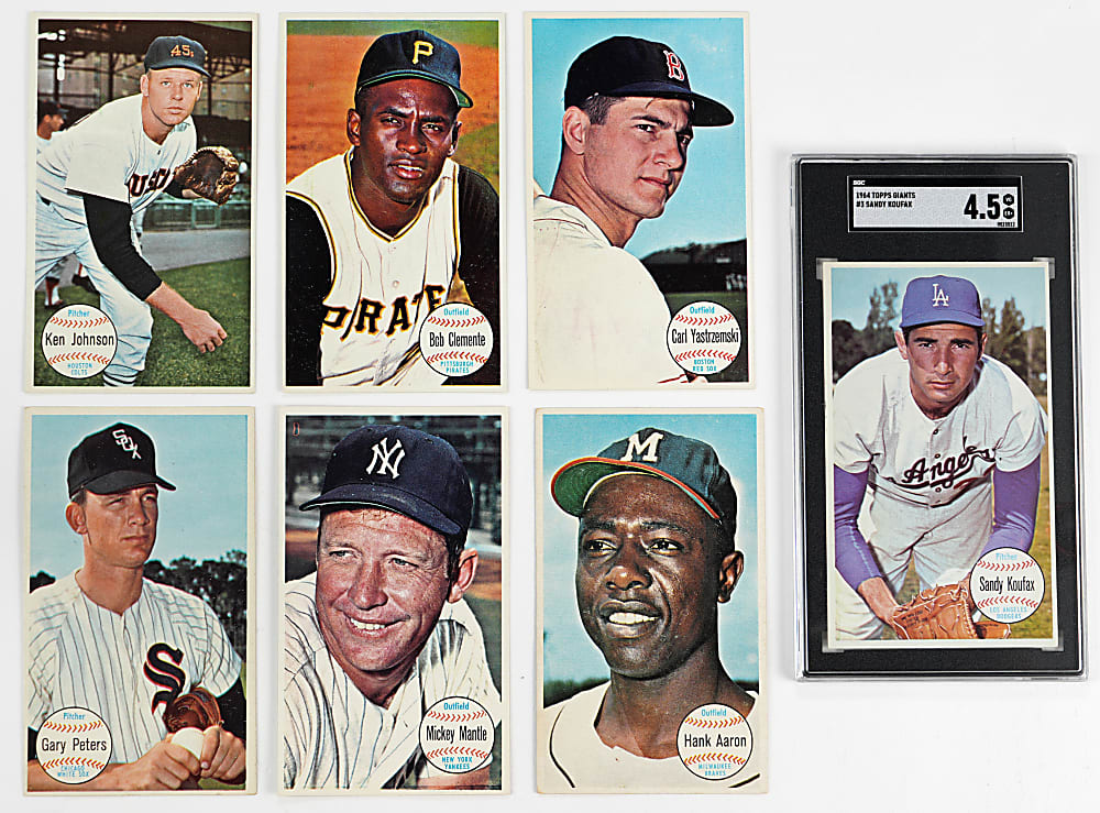 1964 Topps Giants Near Set (59/60) with SGC Graded Sandy Koufax