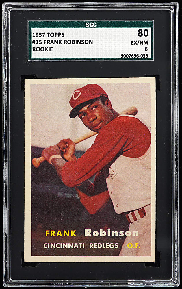 1957 Topps #35 Frank Robinson Rookie SGC EX/NM 6