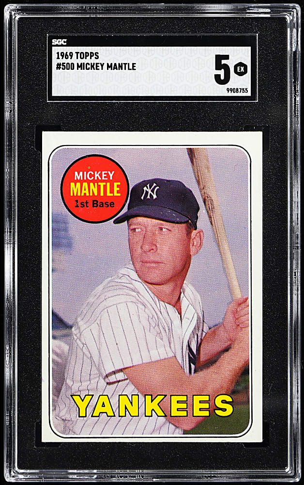 1969 Topps #500 Mickey Mantle SGC EX 5