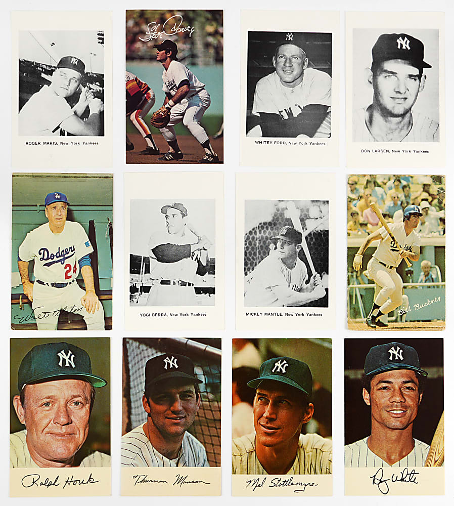 1940s to 1970s Baseball Stadium (695) and Player (120) Postcards Balance of Collection