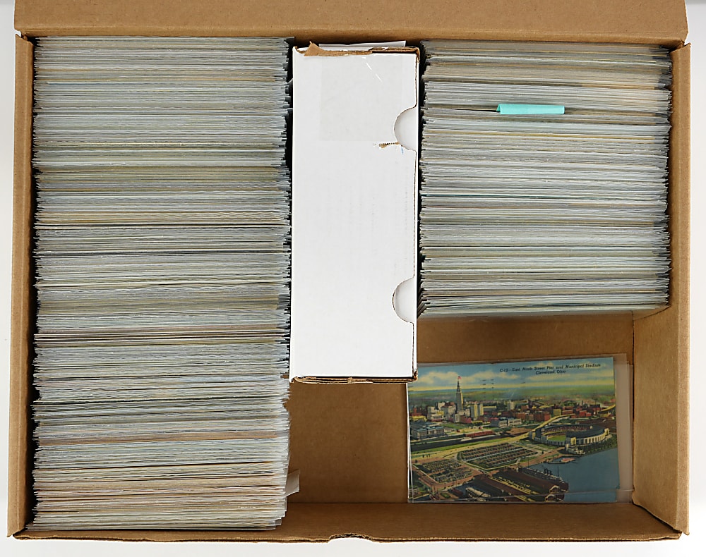 1940s to 1970s Baseball Stadium (695) and Player (120) Postcards Balance of Collection