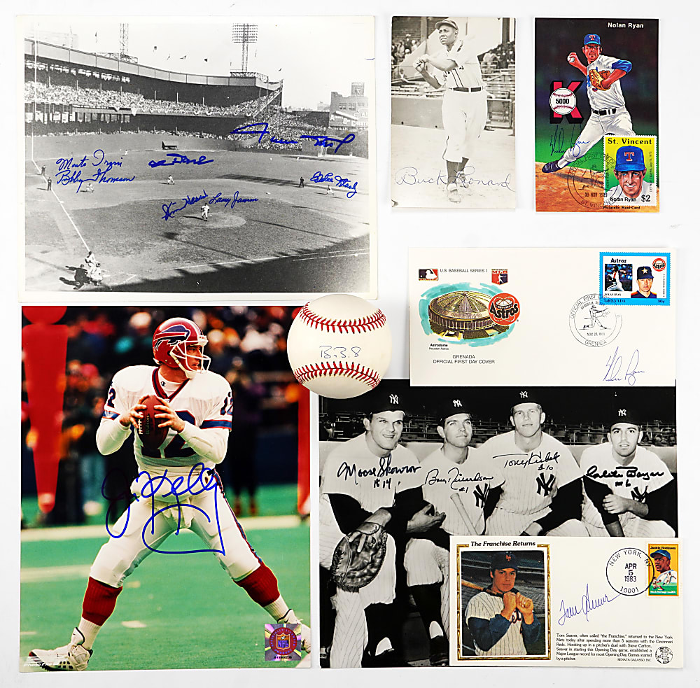 1970s to 2000s Signed Multi-Sport Flats Collection (52 Items)