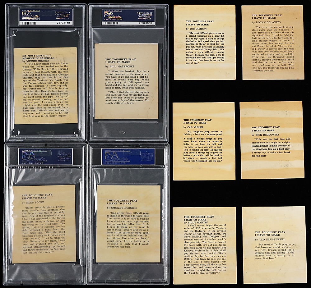 1959 Kahn's Wieners Near Complete Set (33/38) with 16 Graded - 30 with Tabs