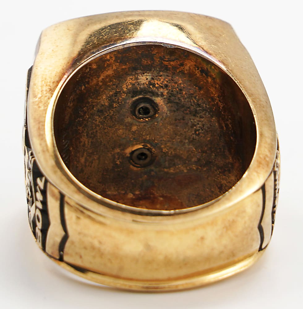 1970 Johnny Unitas Baltimore Colts Super Bowl V Championship 10k Gold Salesman's Sample Ring