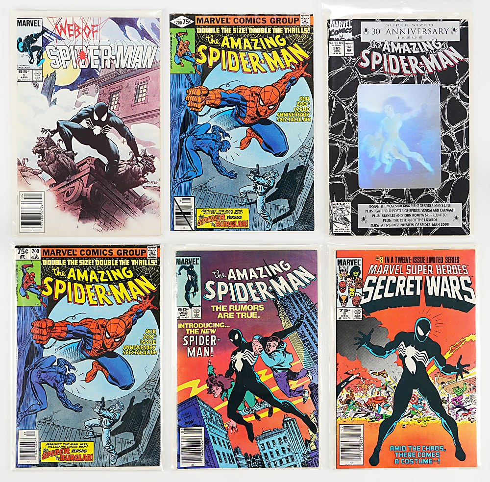 1970s-1990s Marvel Spider-Man Related Comic Collection (200+) with Amazing Spider-Man #252 & Secret Wars #8