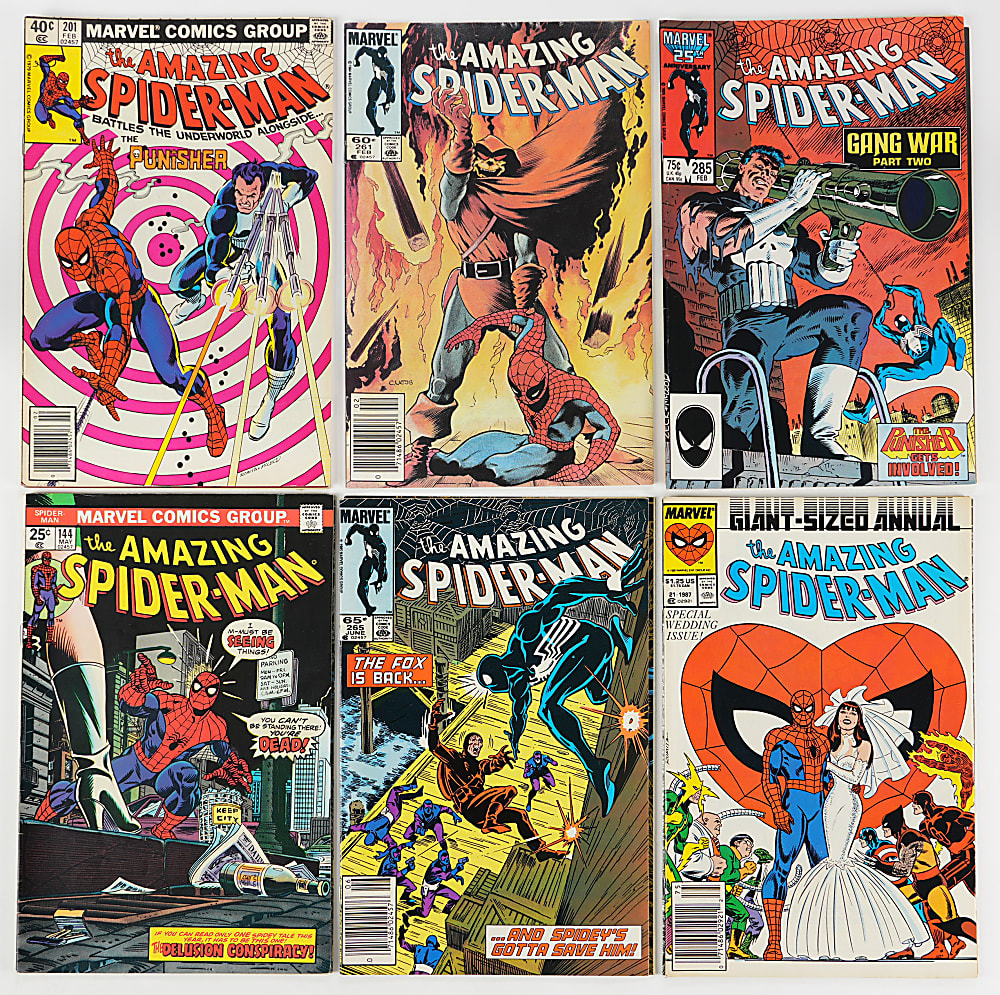 1970s-1990s Marvel Spider-Man Related Comic Collection (200+) with Amazing Spider-Man #252 & Secret Wars #8