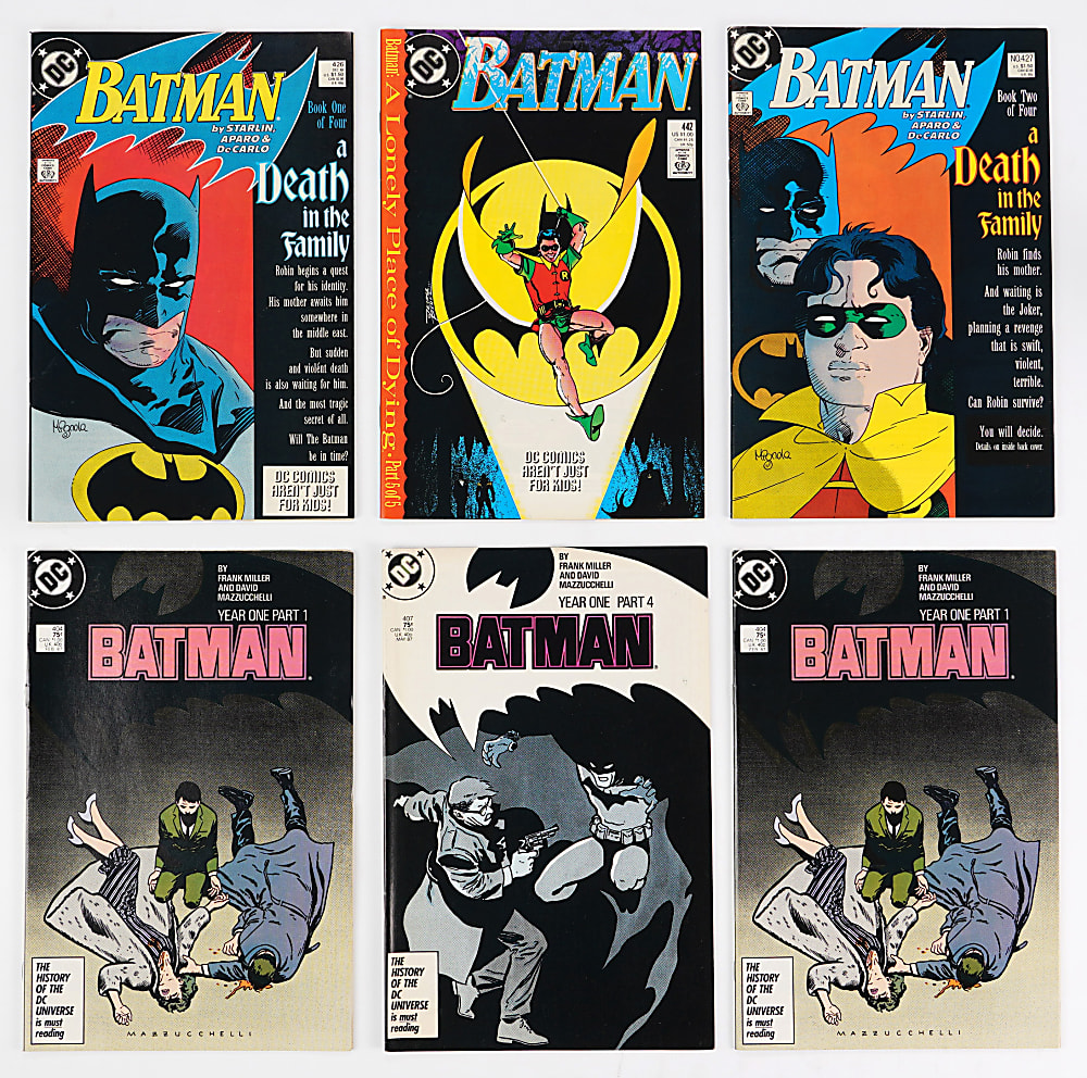 1980s-1990s DC Batman & Superman Comic Collection (300+) with Batman Year One Set by Frank Miller