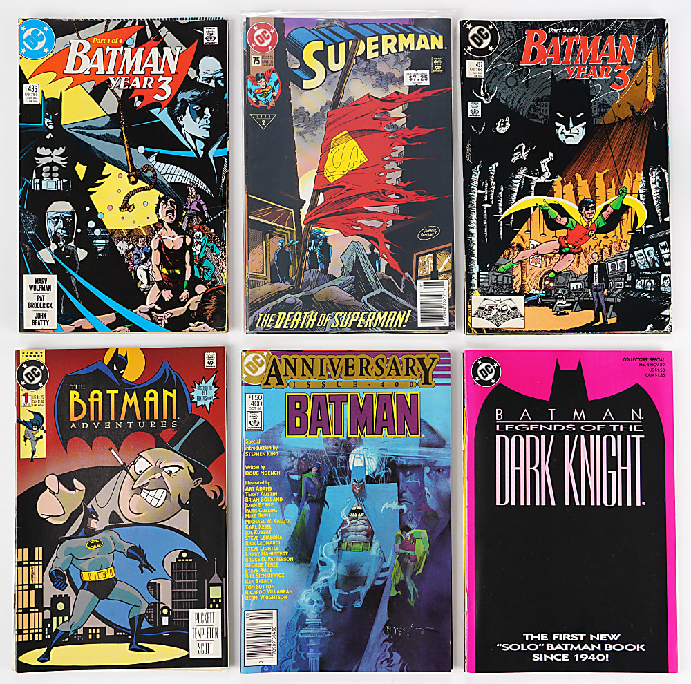 1980s-1990s DC Batman & Superman Comic Collection (300+) with Batman Year One Set by Frank Miller