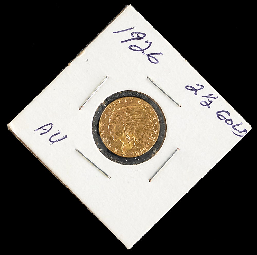 1926 $2-1/2 Indian Head Quarter Eagle Gold Coin