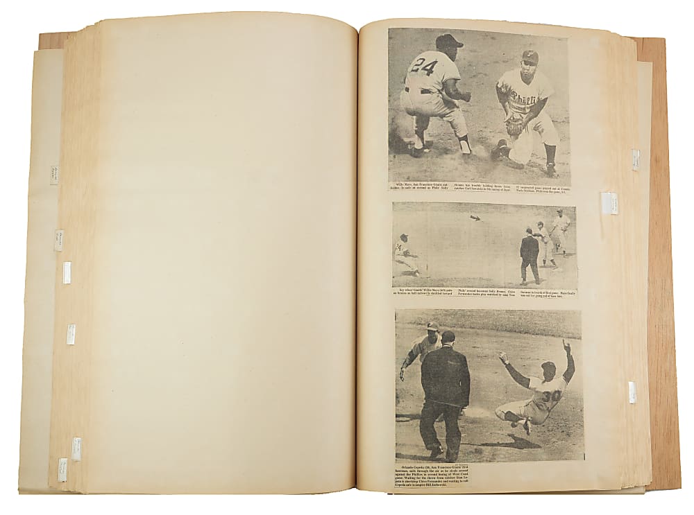 1940s-1960s Philadelphia Phillies Oversized Scrapbook with Sliding Play Emphasis - Loaded with Hall of Famers