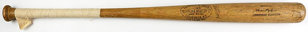 1950's Vern Stephens Game Used Bat & 1955 Uniform Player's Contract Signed by Stephens & Harridge