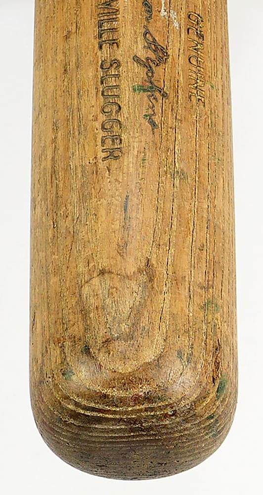 1950's Vern Stephens Game Used Bat & 1955 Uniform Player's Contract Signed by Stephens & Harridge