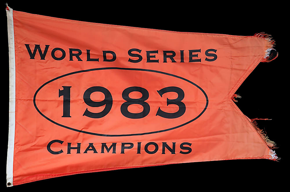 1983 Baltimore Orioles World Series Champions Memorial Stadium Banner
